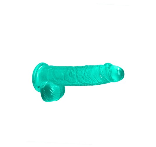 Zielone dildo do penetracji pochwy i anusa 17 cm